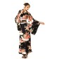 Svart Kimono Klänning