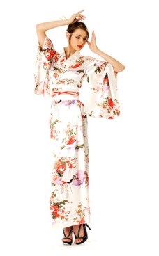 Vit Kimono Klänning