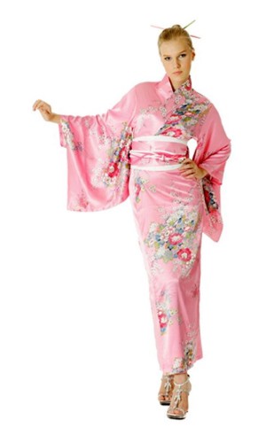 Rosa Kimono Klänning