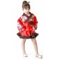 Blomstermotiv Kimono Barnklänning
