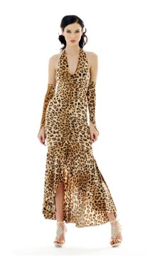 Sexig Leopardklänning